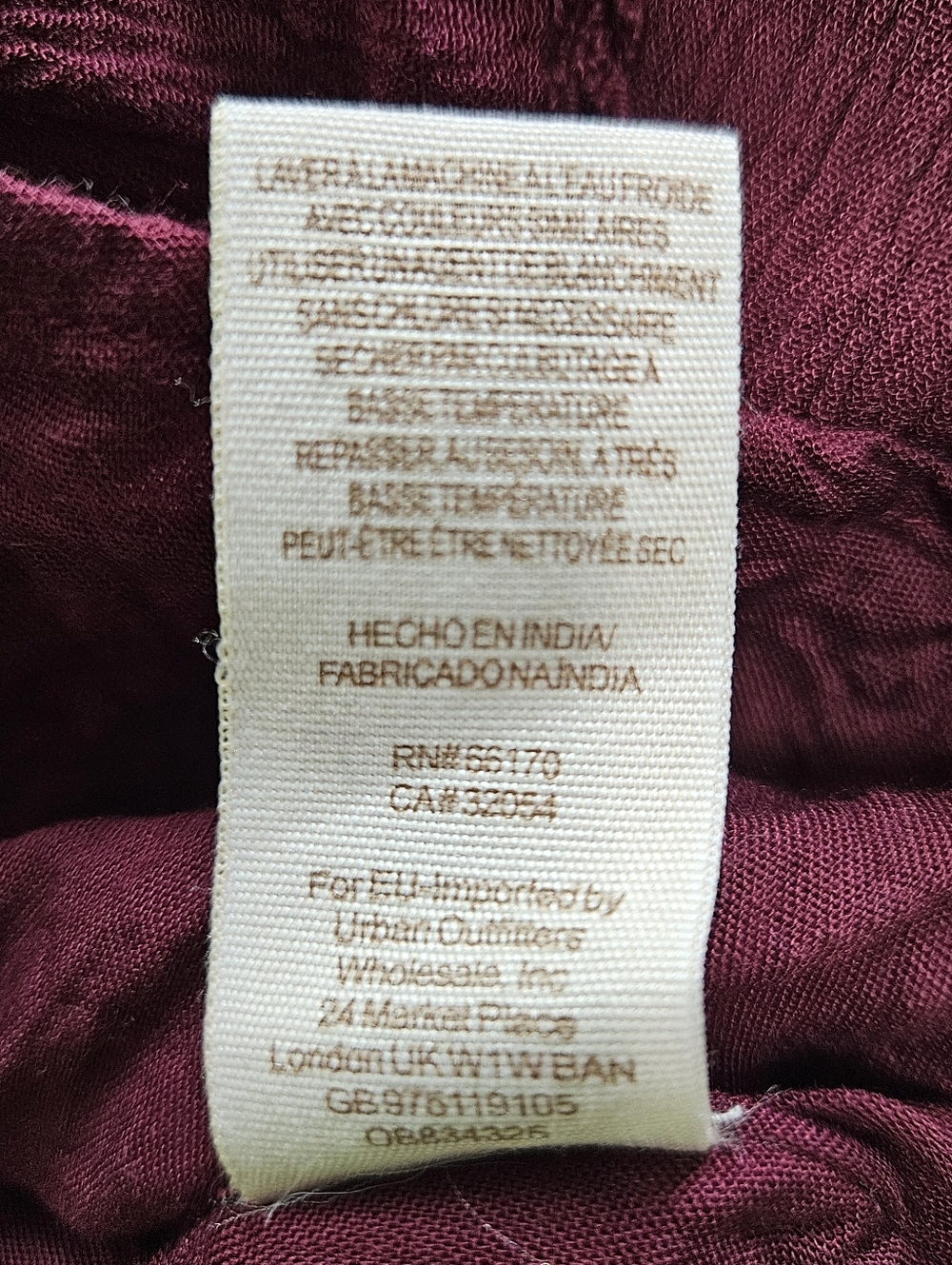 Free People Womens S Plum Burgundy Floral Embroidered V Back Babydoll Dress - Picture 10 of 12
